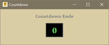 Srcript Countdown Ende