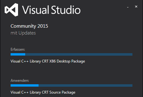 Komponenten für Visual C++ installieren